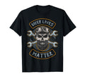 Skull Biker Lives Matter T-Shirt - Fun Novelty Design for Adults - T-Shirt, Sweatshirt, Hoodie