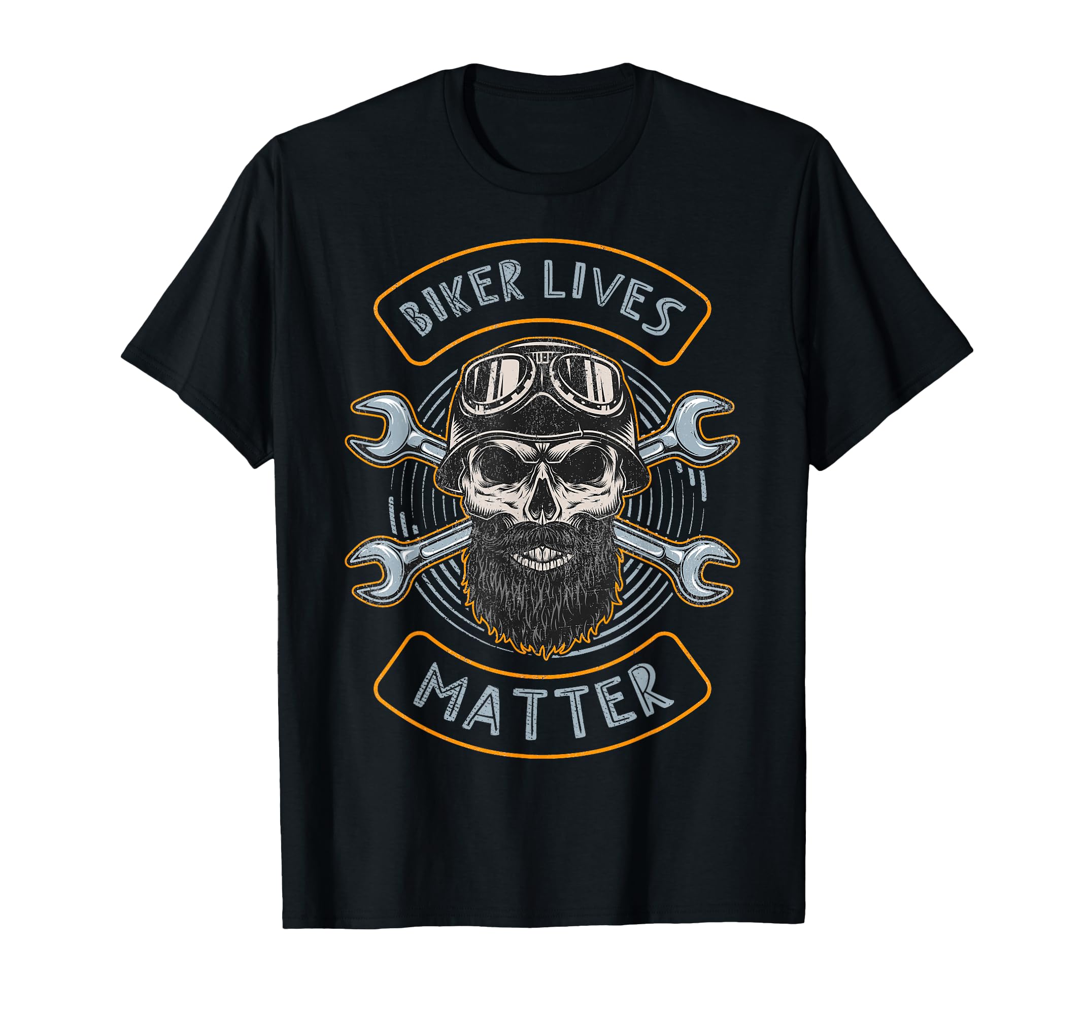 Skull Biker Lives Matter T-Shirt - Fun Novelty Design for Adults - T-Shirt, Sweatshirt, Hoodie