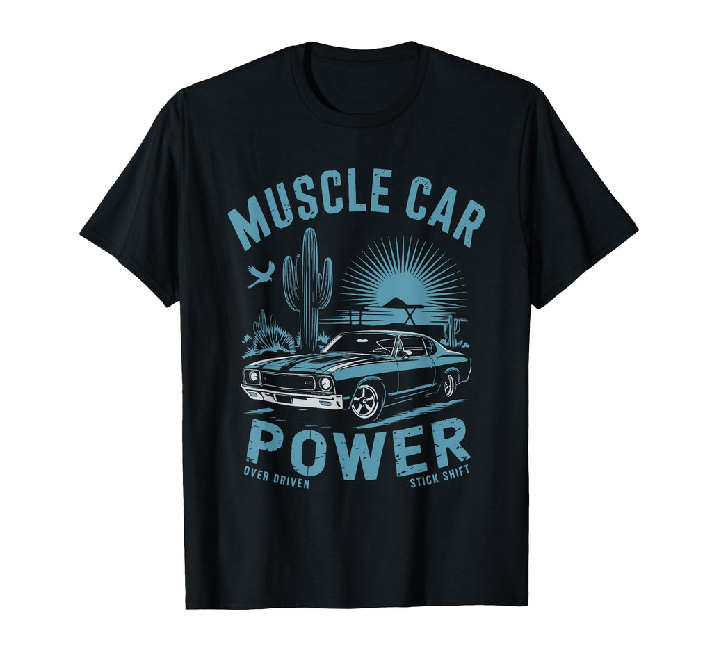 Cars Muscle Car Mechanic Restoration T-Shirt - Trendy Graphic Men Women - T-Shirt, Sweatshirt, Hoodie