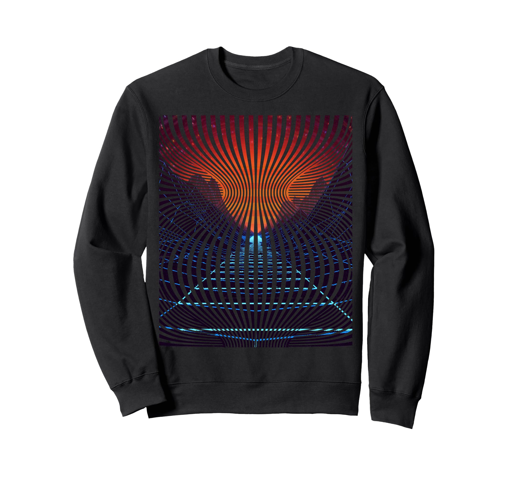 Vaporwave Vortex Synthwave 80S Sweatshirt - Streetwear Style Men Women - T-Shirt, Sweatshirt, Hoodie