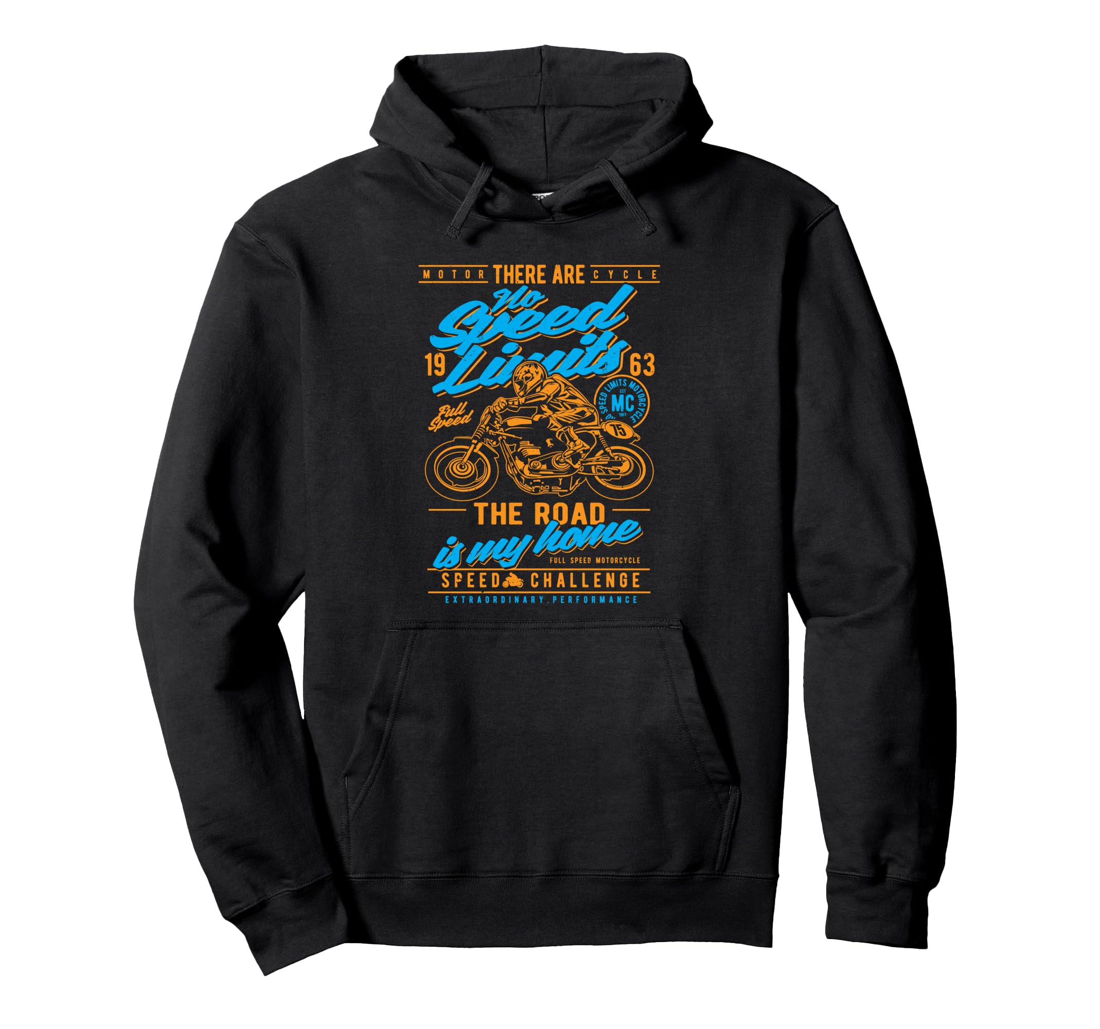 Motorcycle Race Hoodie - Casual Everyday Wear Men Women - T-Shirt, Sweatshirt, Hoodie