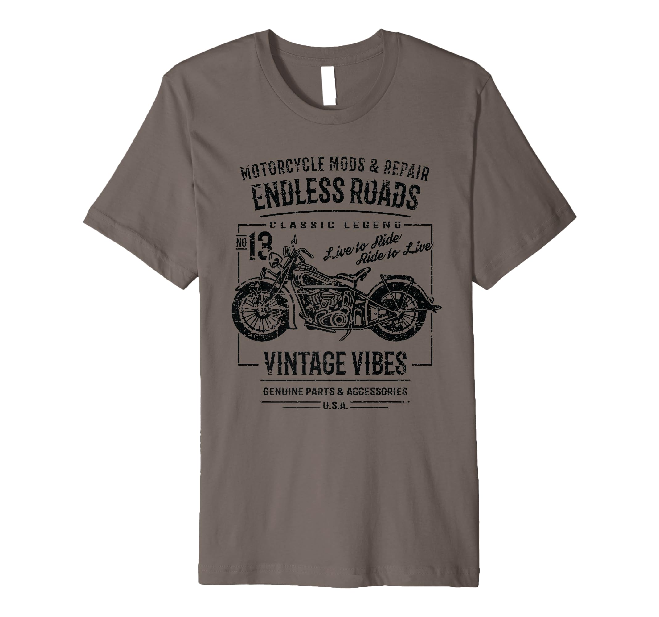 Motorcycle Distressed T-Shirt - Unique Graphic Unisex - T-Shirt, Sweatshirt, Hoodie