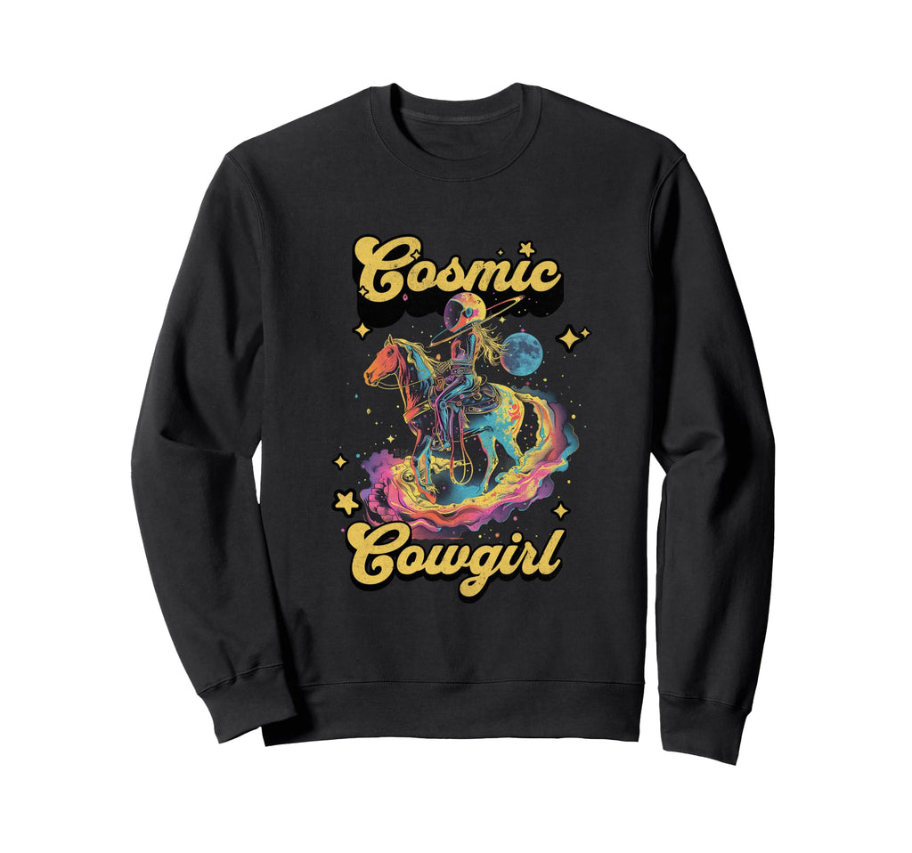 Cosmic Rodeo Howdy Western Cowboy Sweatshirt - Custom Art Print for Adults - T-Shirt, Sweatshirt, Hoodie