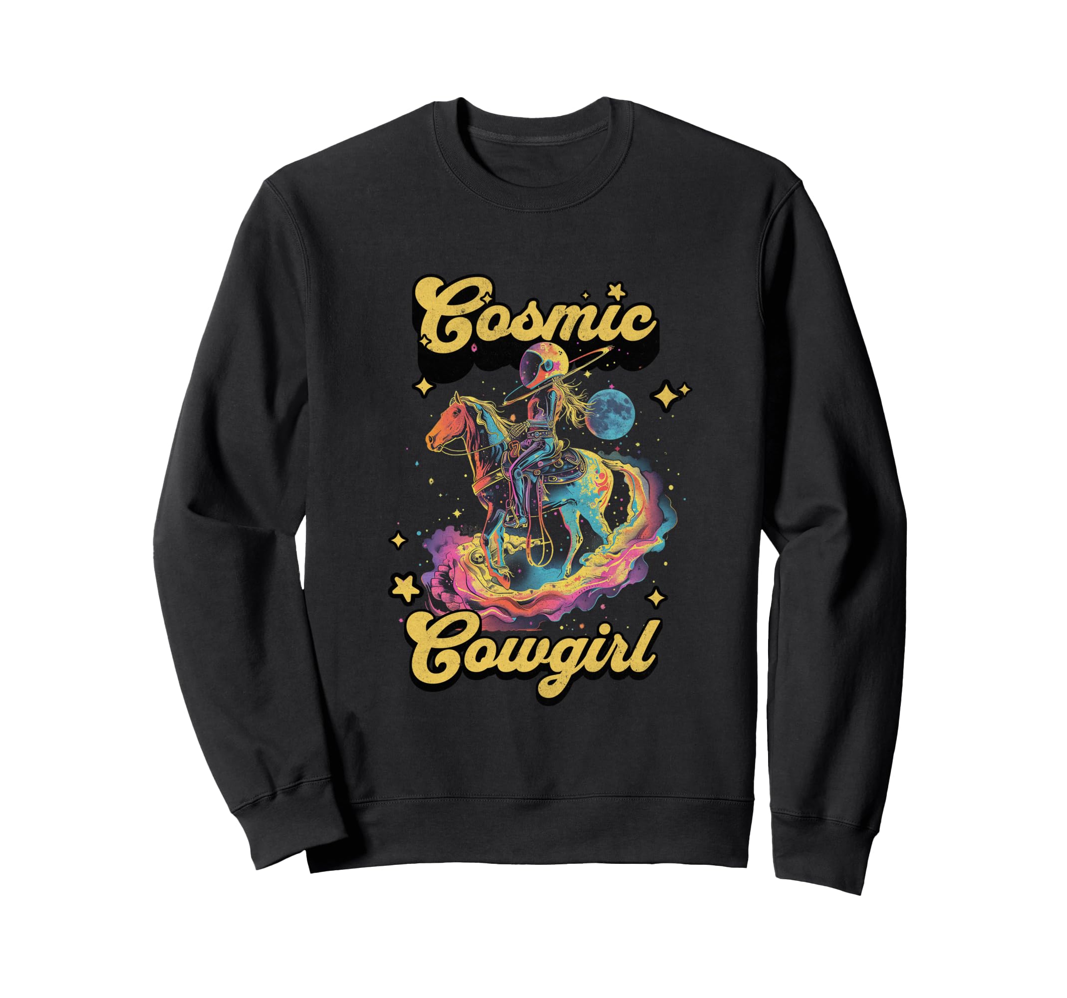 Cosmic Rodeo Howdy Western Cowboy Sweatshirt - Custom Art Print for Adults - T-Shirt, Sweatshirt, Hoodie