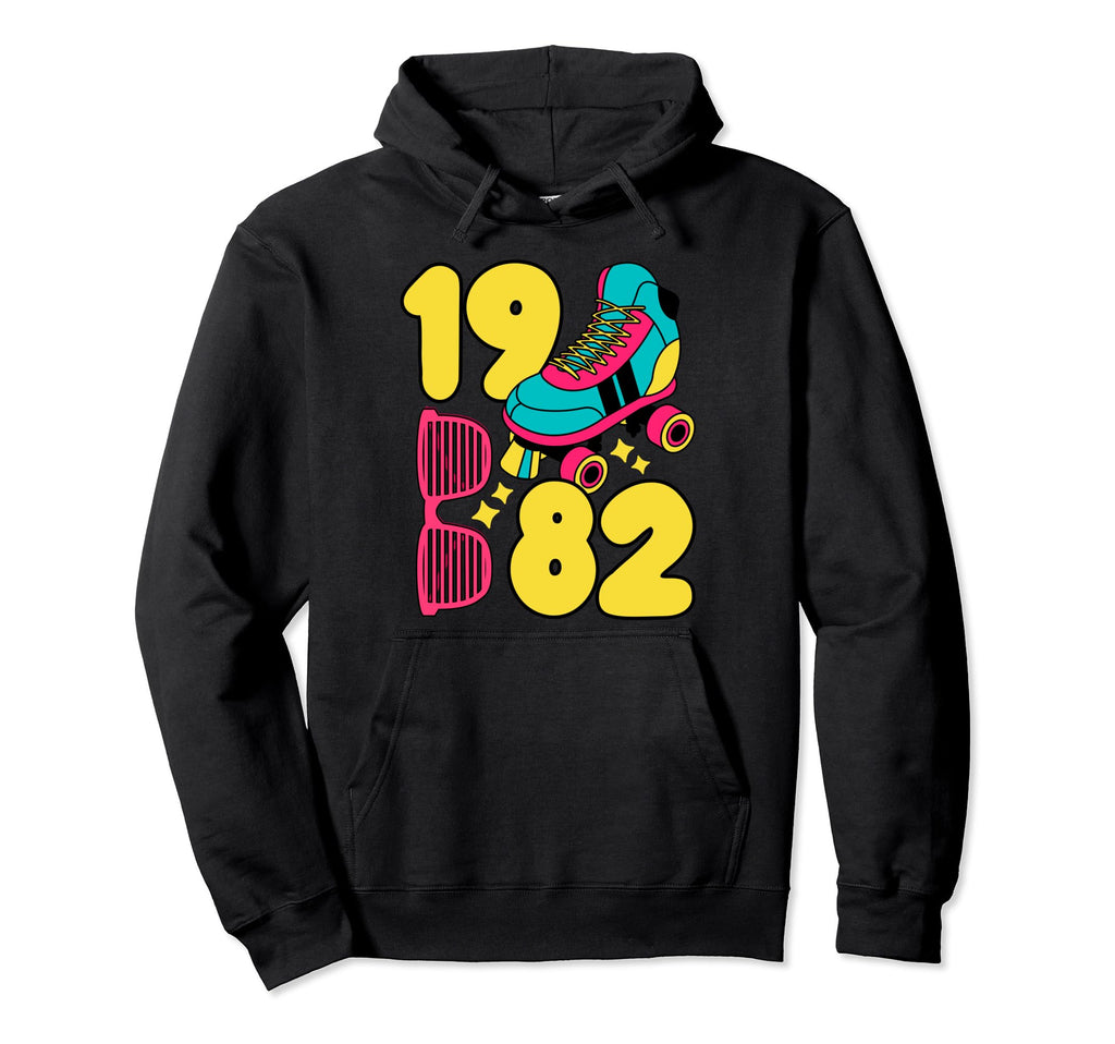 1982 Roller Rink 80S Night Hoodie - Casual Everyday Wear for Adults - T-Shirt, Sweatshirt, Hoodie
