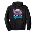 German Shorthaired Pointer Synthwave Hoodie - Novelty Apparel Men Women - T-Shirt, Sweatshirt, Hoodie