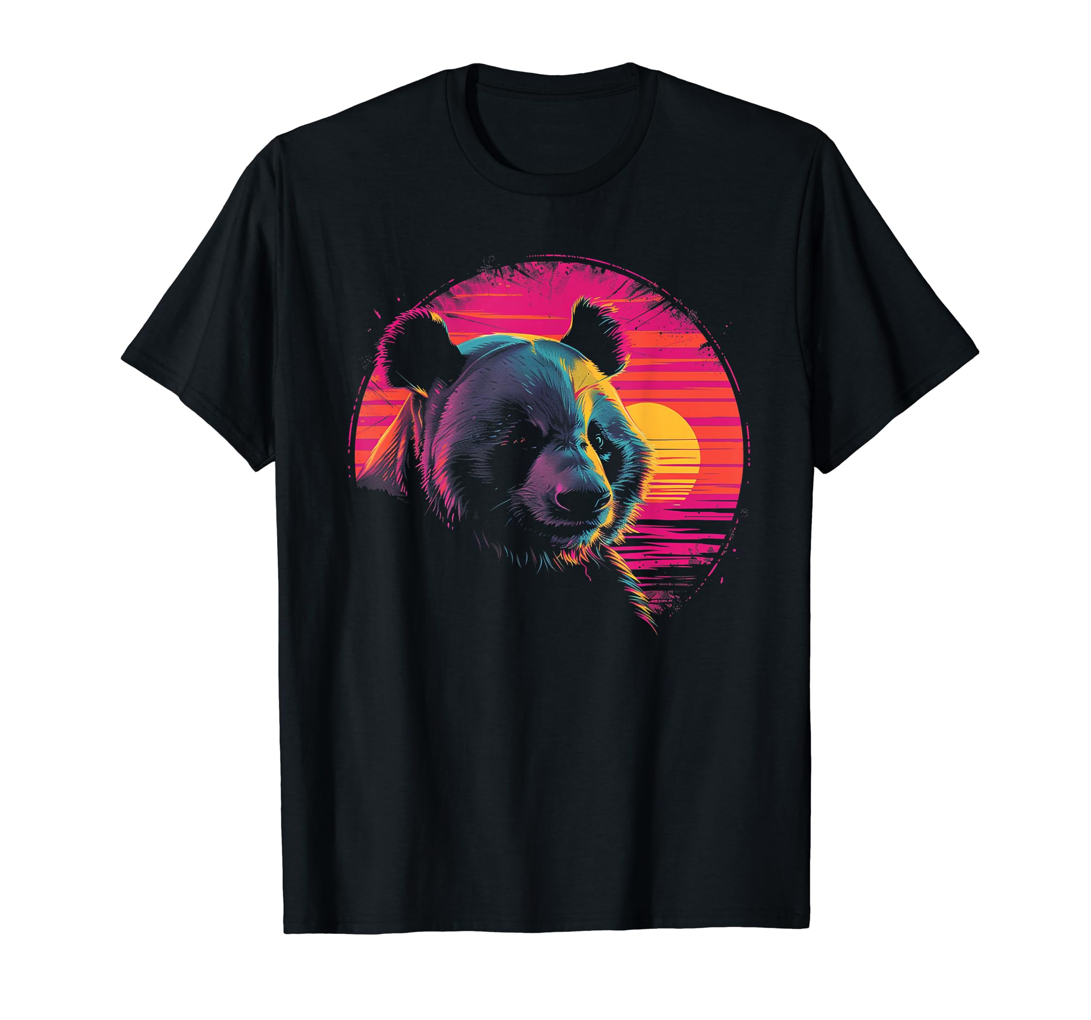 Panda Vaporwave Aesthetic Synthwave T-Shirt - Aesthetic Graphic Men Women - T-Shirt, Sweatshirt, Hoodie