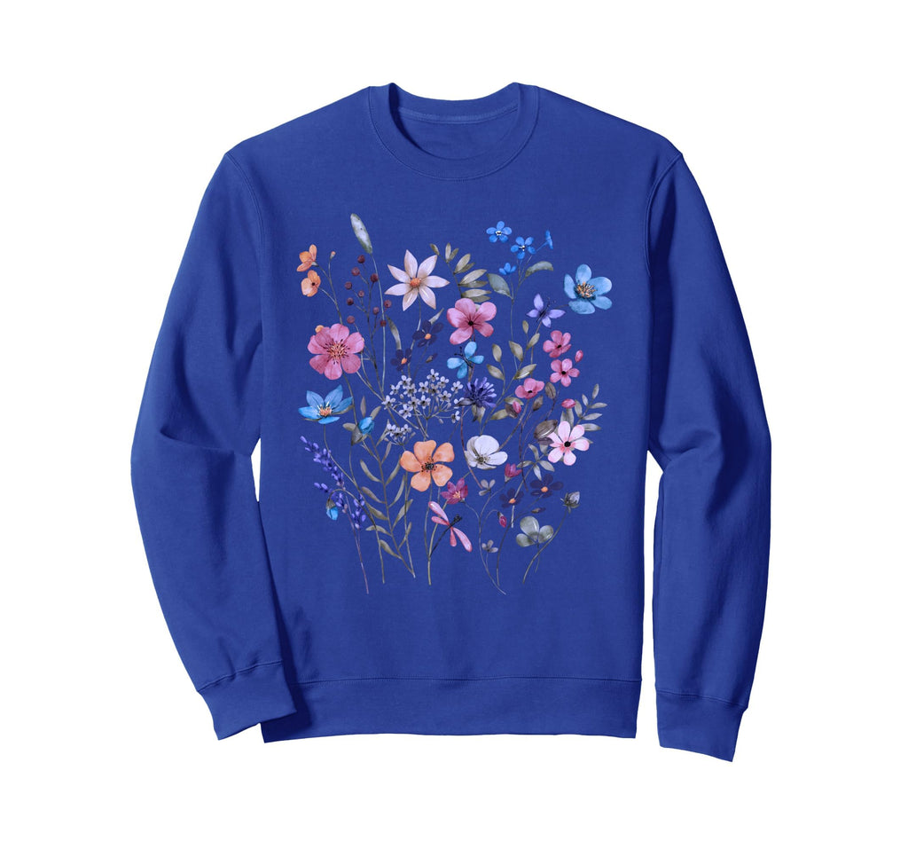 Flowers Wildflower Floral Sweatshirt - Streetwear Style for Adults - T-Shirt, Sweatshirt, Hoodie
