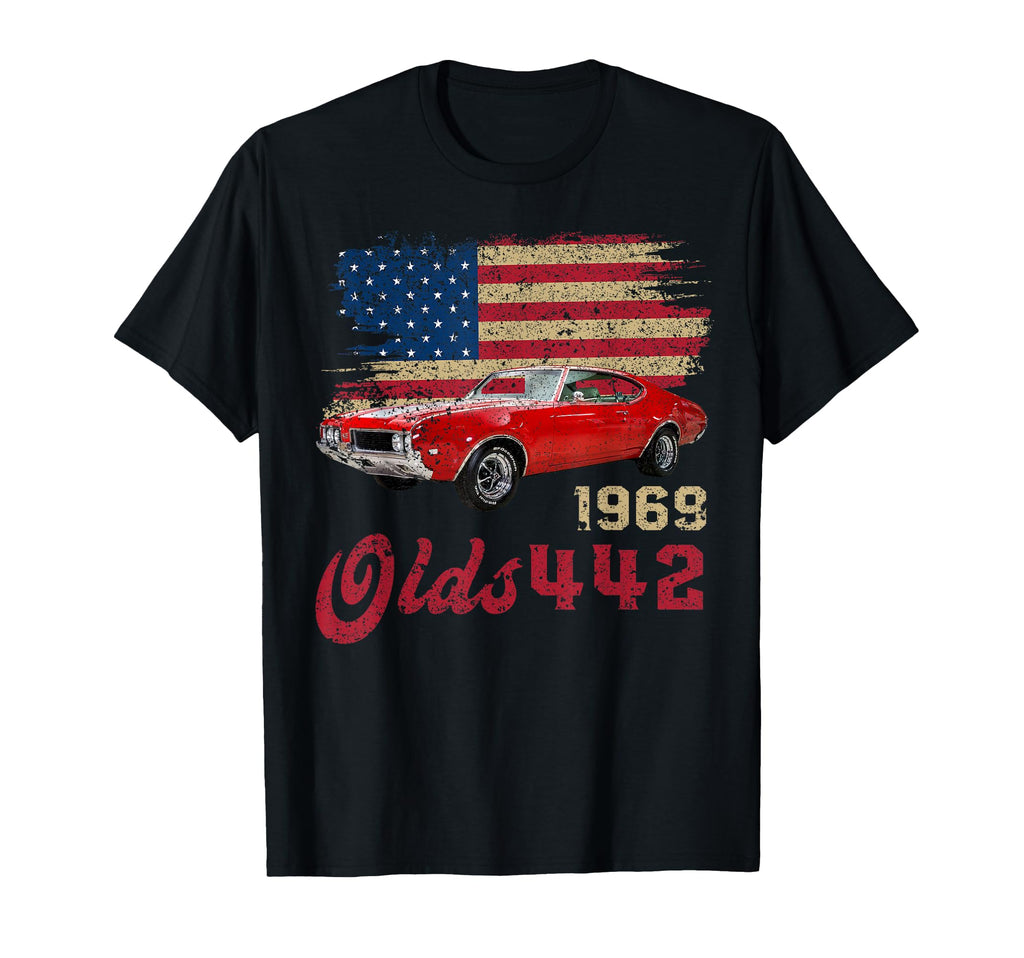 Jersey Olds 442 69 1969 Loves Old School T-Shirt - Trendy Graphic Unisex - T-Shirt, Sweatshirt, Hoodie