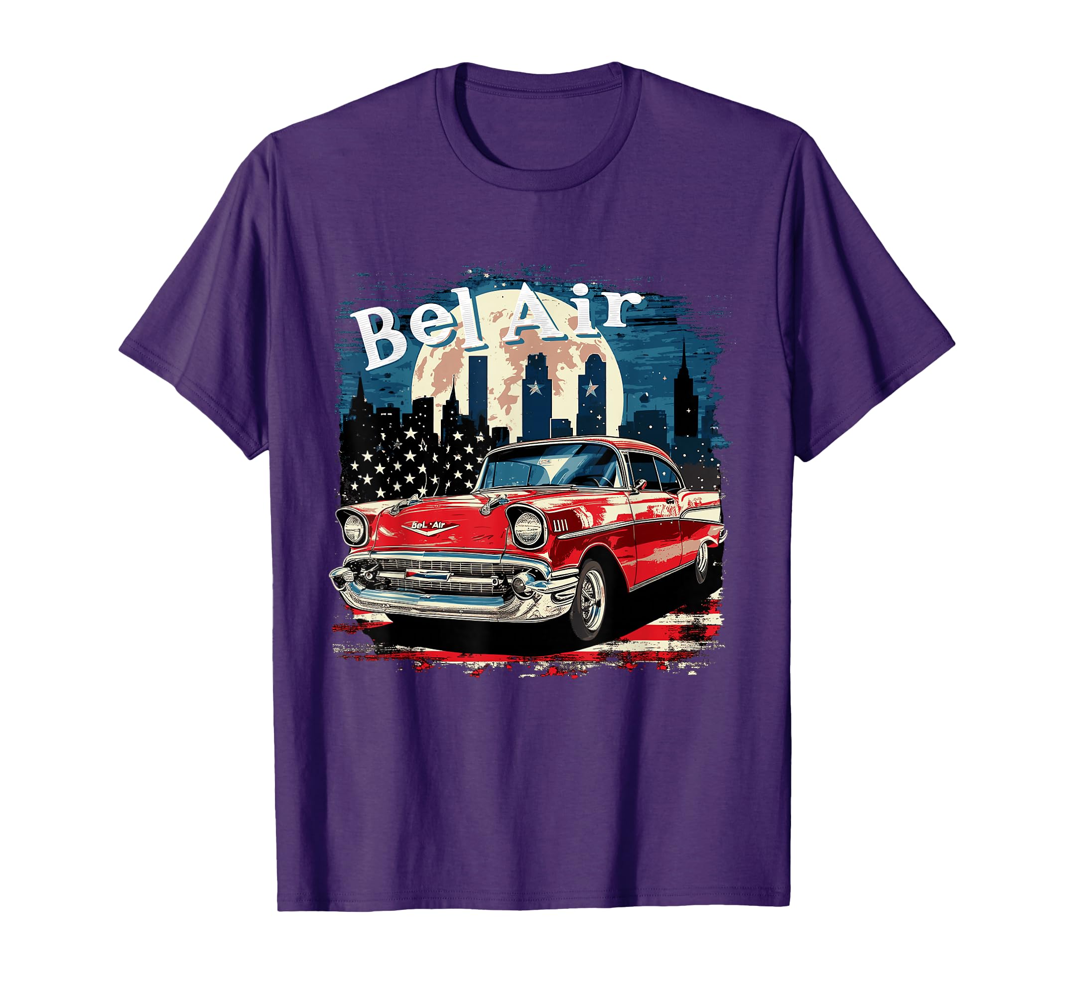 1957 Bel Air Car Old School Hot Rod Bel Air T-Shirt - Unique Graphic Unisex - T-Shirt, Sweatshirt, Hoodie
