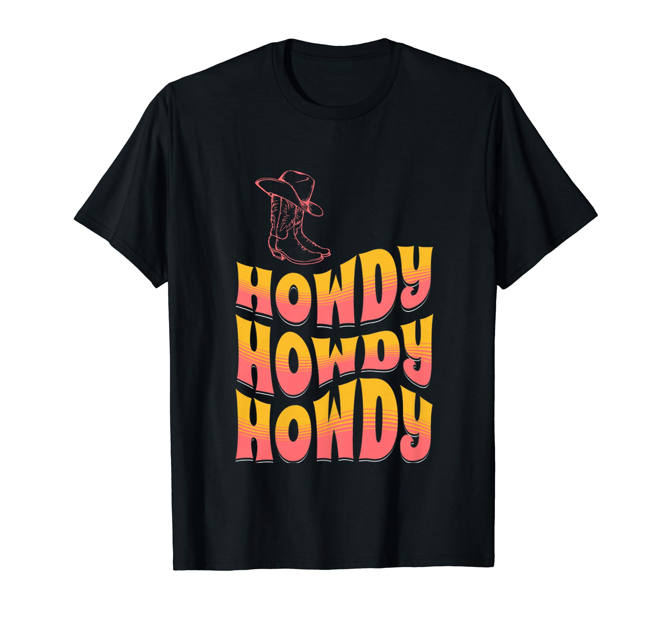 Howdy Cowgirl Western Rodeo Womens T-Shirt - Trendy Graphic Men Women - T-Shirt, Sweatshirt, Hoodie