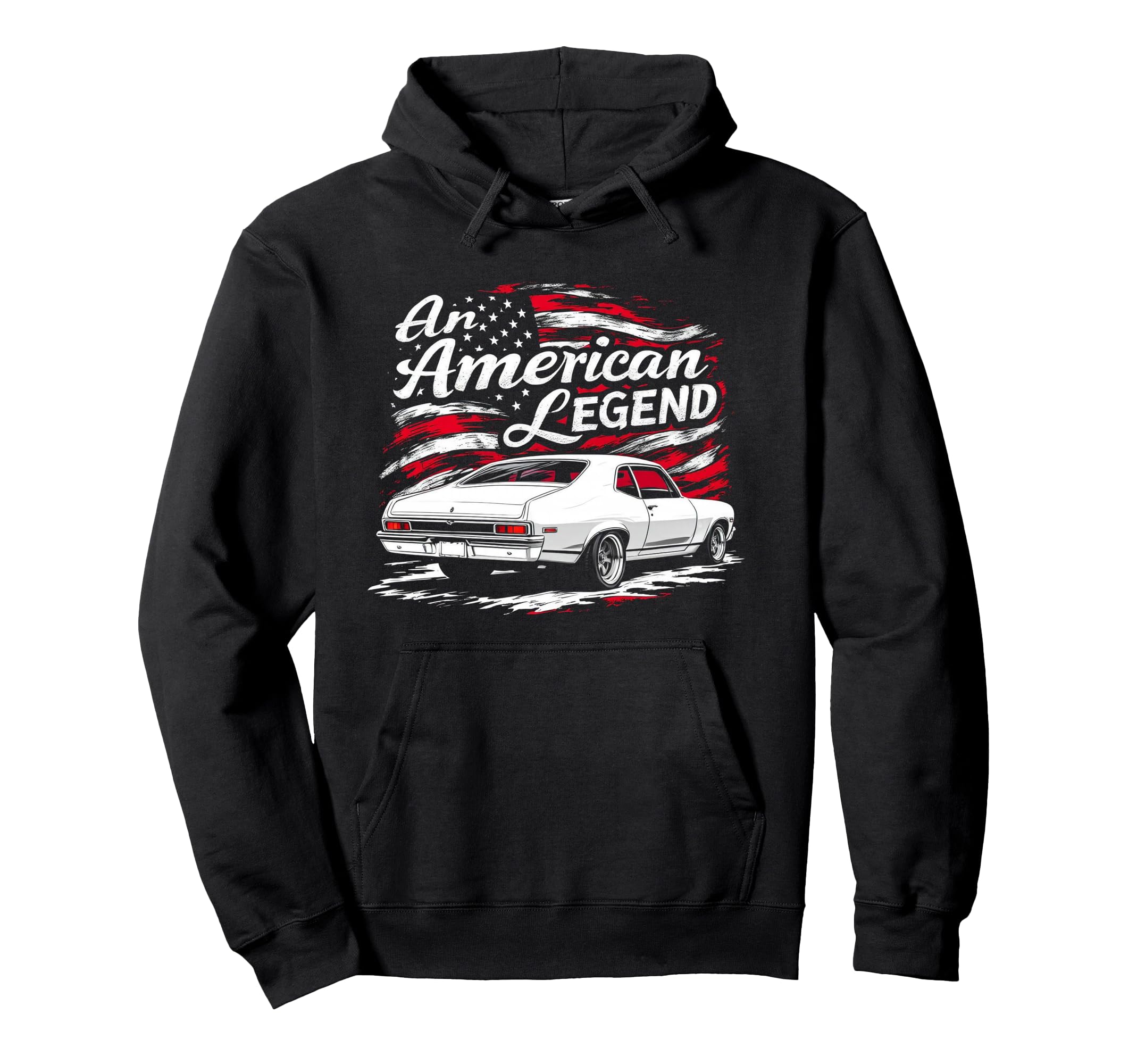 Nova Ss American Legend Usa Flag Muscled Hoodie - Unique Graphic Men Women - T-Shirt, Sweatshirt, Hoodie