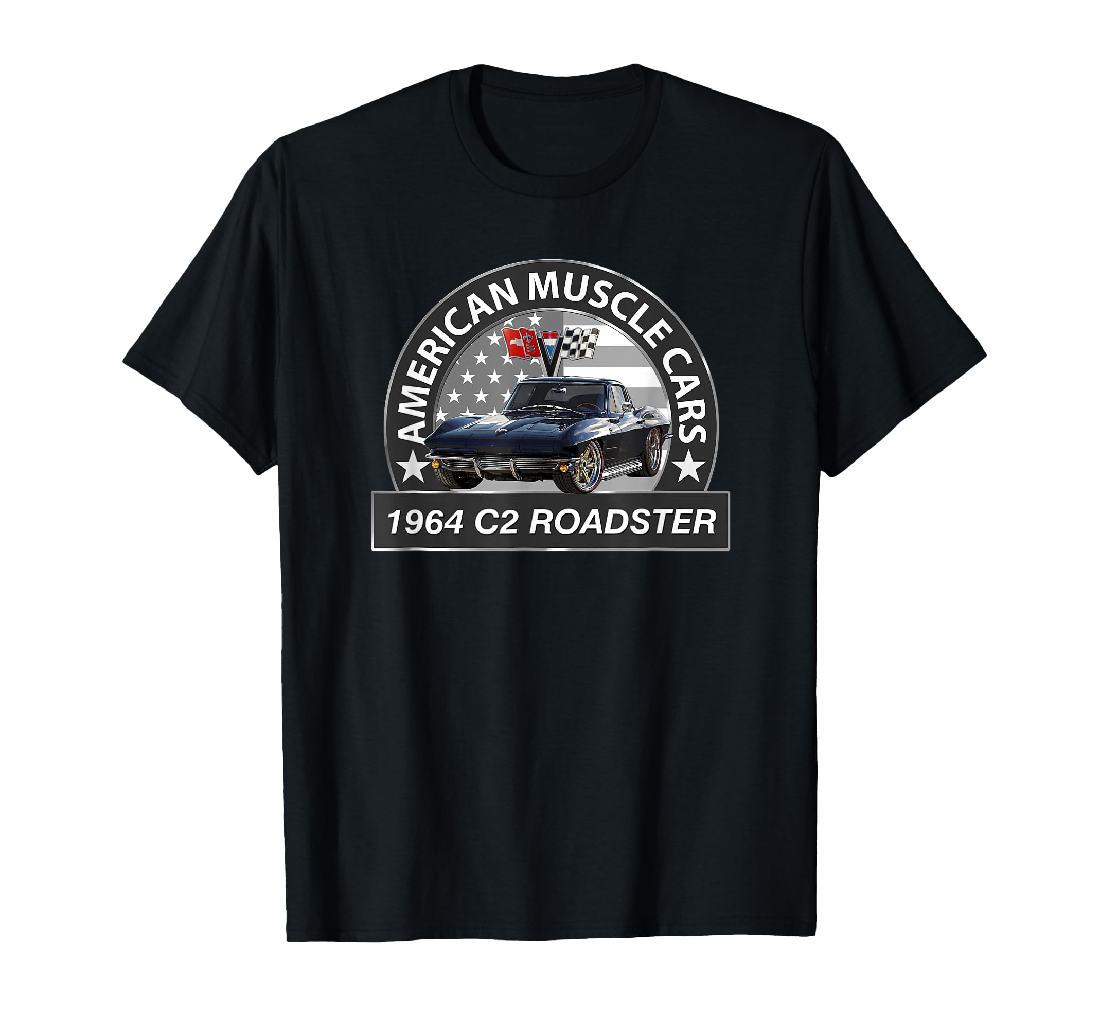 1964 C2 Roadster Sports Car T-Shirt - Aesthetic Graphic for Adults - T-Shirt, Sweatshirt, Hoodie