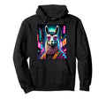 Japanese Vaporwave Lama 80S Synthwave Hoodie - Trendy Graphic for Adults - T-Shirt, Sweatshirt, Hoodie