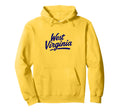 West Virginia Script Hoodie - Graphic Print Men Women - T-Shirt, Sweatshirt, Hoodie