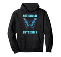 Antisocial Butterfly Hoodie - Fun Novelty Design Unisex - T-Shirt, Sweatshirt, Hoodie