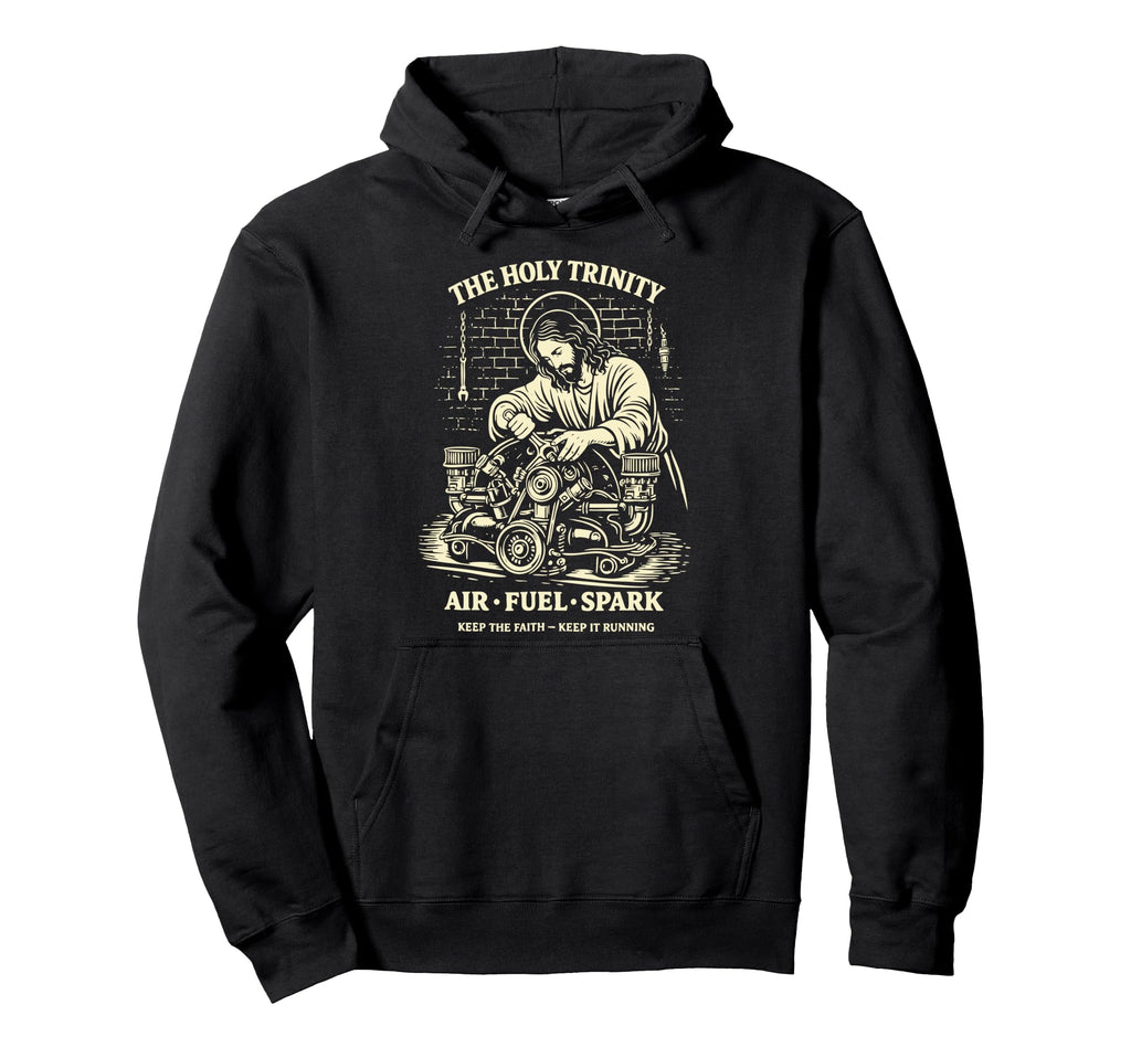Funny Holy Trinity Air Fuel Spark Hoodie - Unique Graphic Men Women - T-Shirt, Sweatshirt, Hoodie