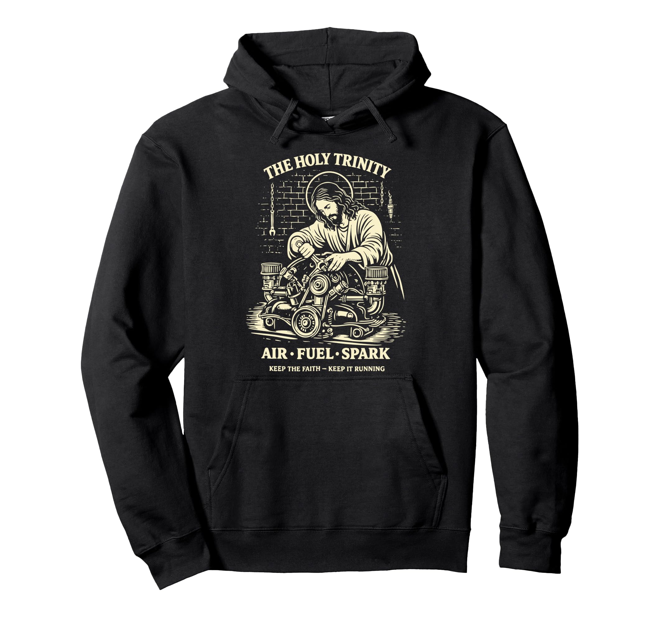 Funny Holy Trinity Air Fuel Spark Hoodie - Unique Graphic Men Women - T-Shirt, Sweatshirt, Hoodie