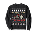 Oh What Fun Motorcycle Ugly Sweatshirt - Graphic Print Unisex - T-Shirt, Sweatshirt, Hoodie