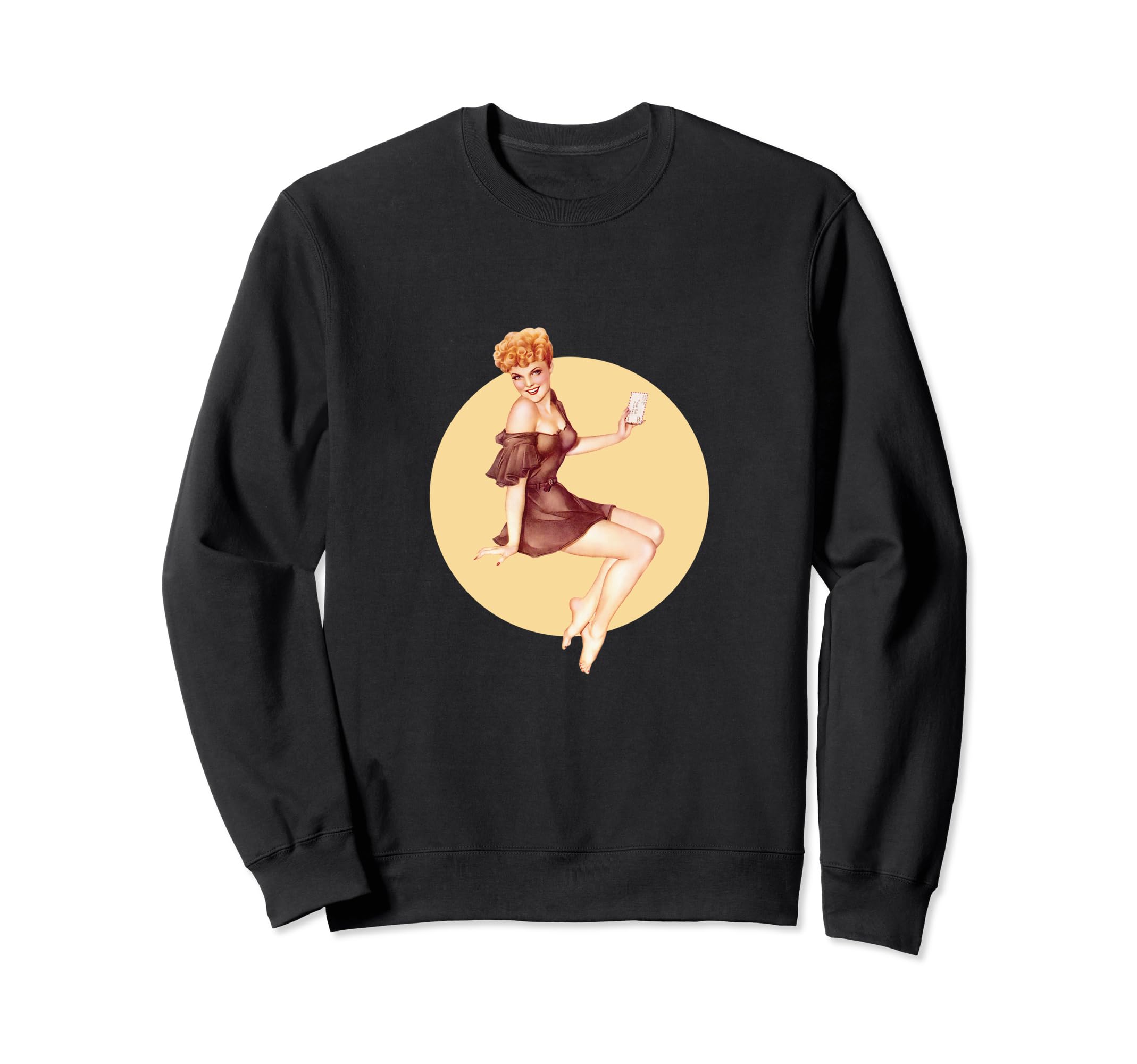 1940S Pin Up Sexy American Art Sweatshirt - Graphic Print for Adults - T-Shirt, Sweatshirt, Hoodie