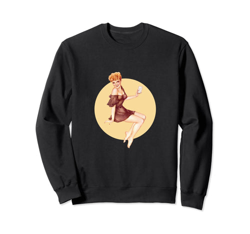 1940S Pin Up Sexy American Art Sweatshirt - Graphic Print for Adults - T-Shirt, Sweatshirt, Hoodie