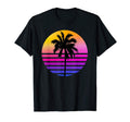 Palm Tree Silhouette Sunset 80S T-Shirt - Custom Art Print for Adults - T-Shirt, Sweatshirt, Hoodie