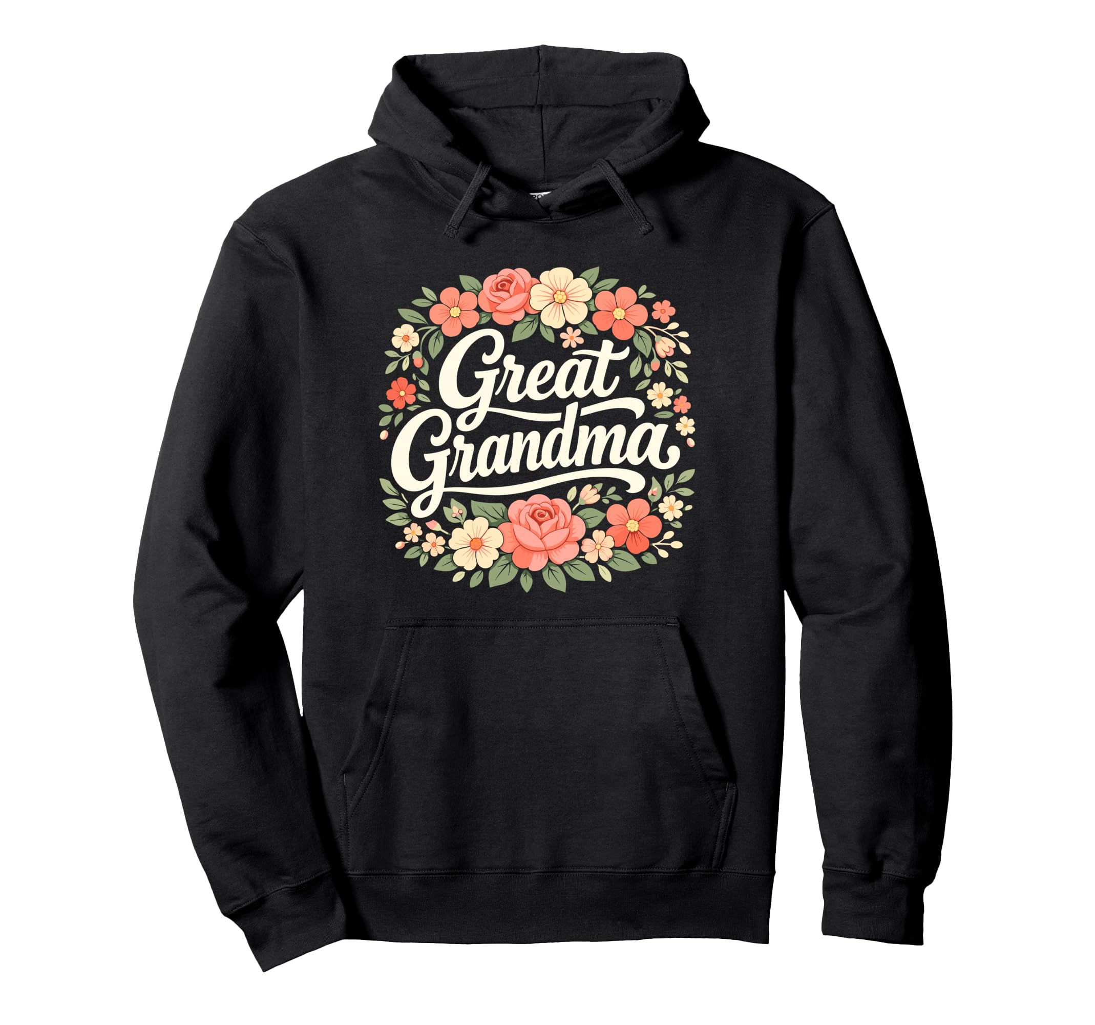 Wildflowers Great Grandma Floral Hoodie - Trendy Graphic for Adults - T-Shirt, Sweatshirt, Hoodie