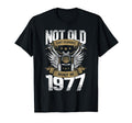 Motorcycle Biker Birthday Built 1977 T-Shirt - Casual Everyday Wear Unisex - T-Shirt, Sweatshirt, Hoodie