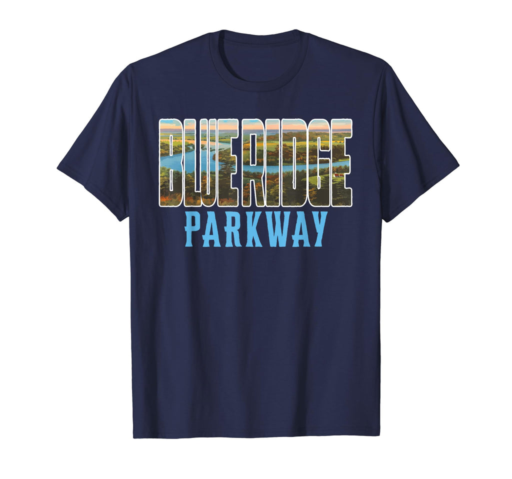 Blue Ridge Parkway Postcard Outdoors T-Shirt - Custom Art Print for Adults - T-Shirt, Sweatshirt, Hoodie
