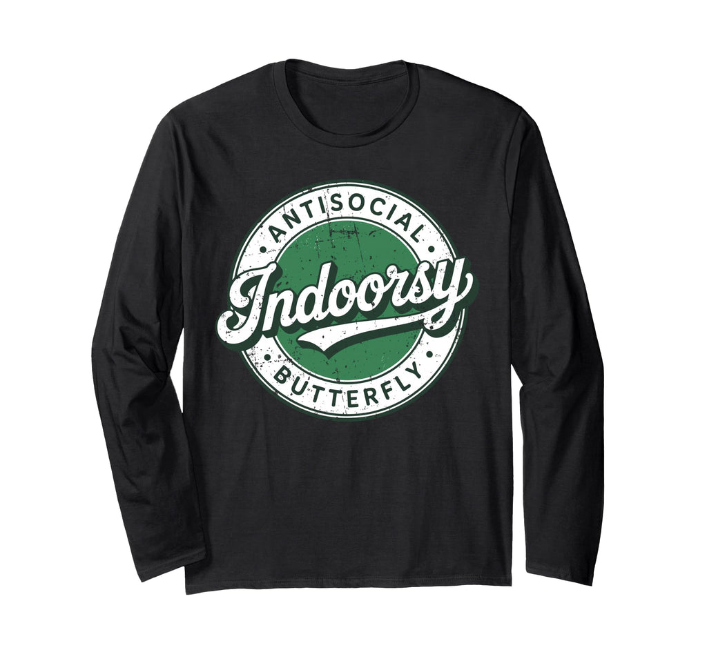 Indoorsy Antisocial Butterfly Antisocial T-Shirt - Unique Graphic Unisex - T-Shirt, Sweatshirt, Hoodie