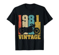 45 Birthday Biker Motorcycle 1981 T-Shirt - Fun Novelty Design Unisex - T-Shirt, Sweatshirt, Hoodie