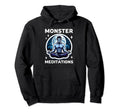Monster Meditations Vampire Yoga Hoodie - Minimalist Print Men Women - T-Shirt, Sweatshirt, Hoodie