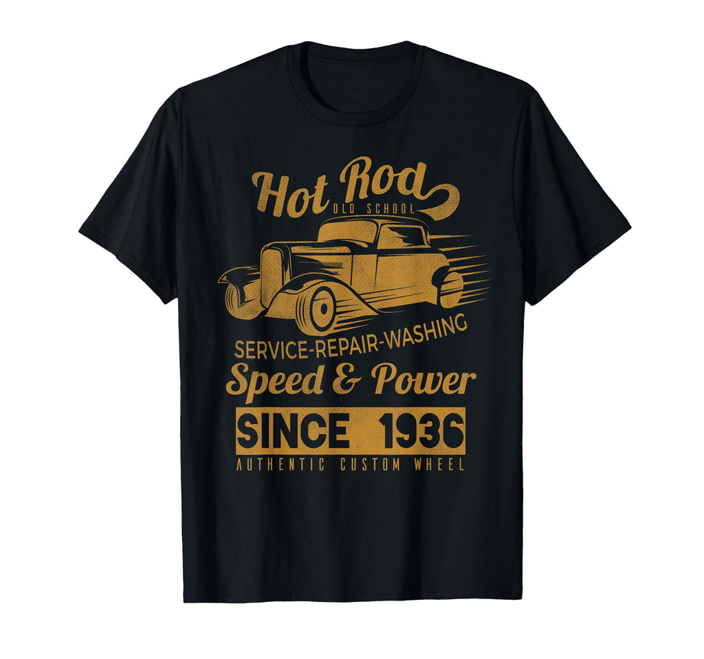 Hot Rod Old School Race Car T-Shirt - Custom Art Print for Adults - T-Shirt, Sweatshirt, Hoodie