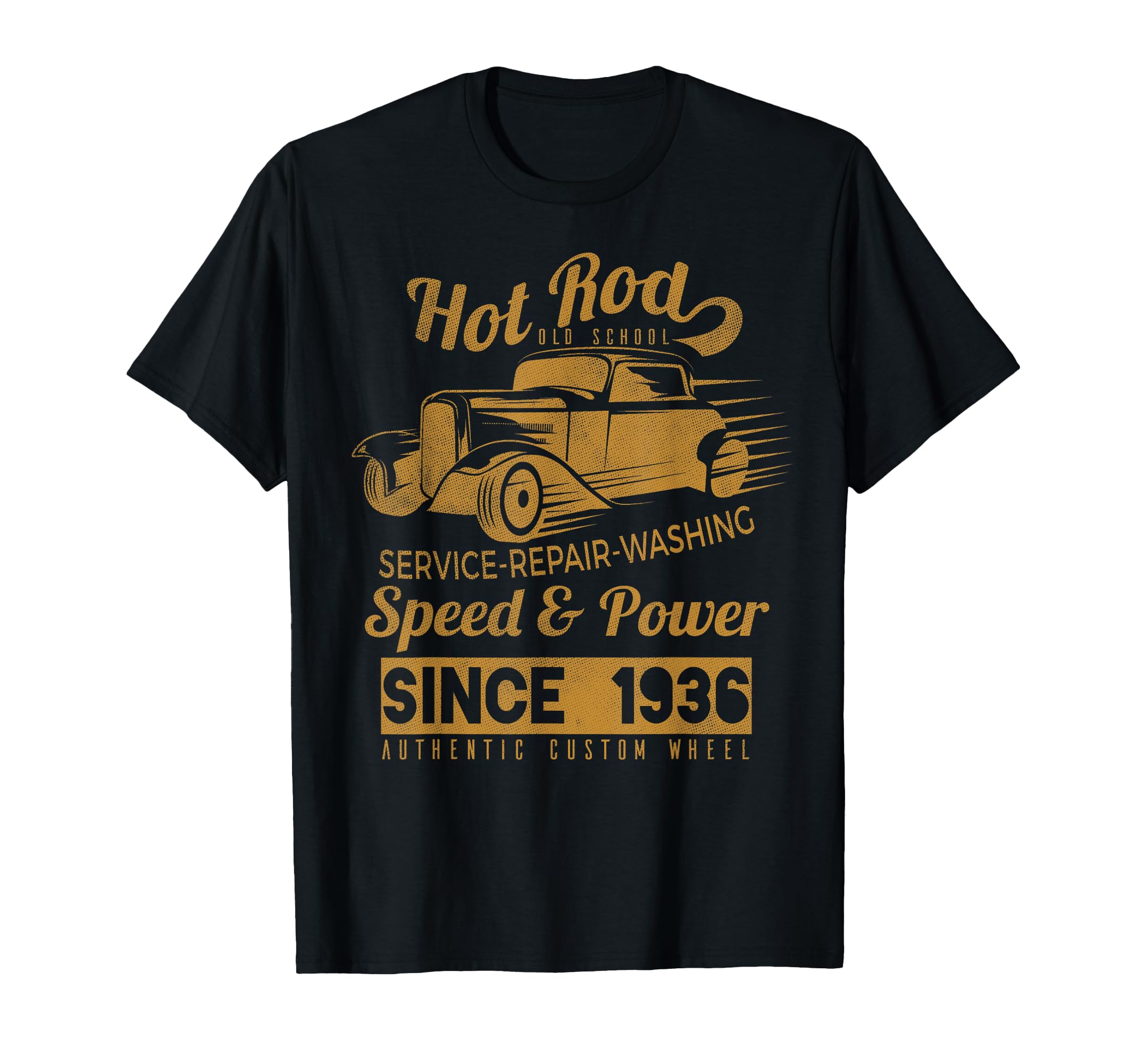Hot Rod Old School Race Car T-Shirt - Custom Art Print for Adults - T-Shirt, Sweatshirt, Hoodie