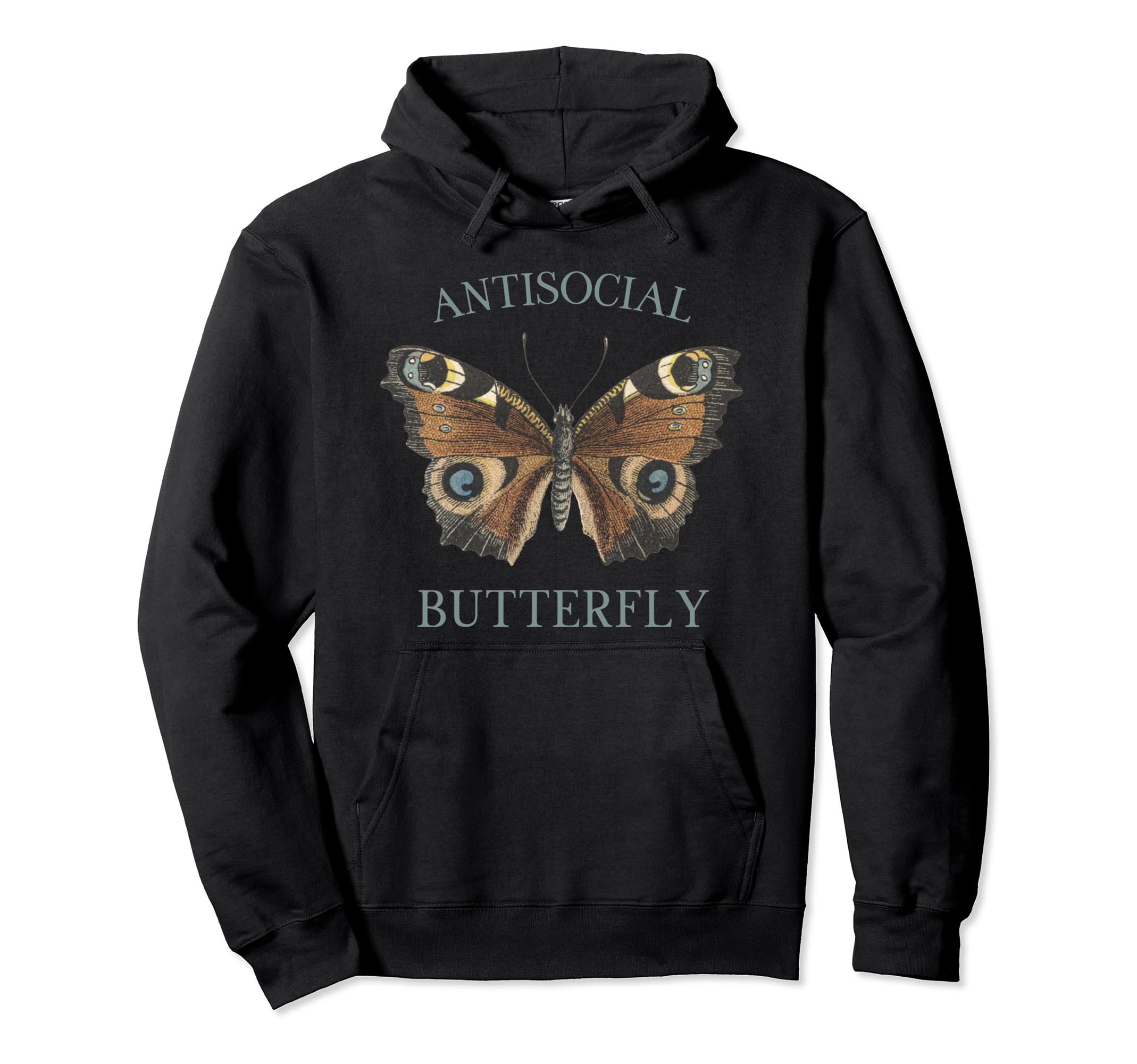 Fairy Grunge Fairycore Antisocial Hoodie - Minimalist Print for Adults - T-Shirt, Sweatshirt, Hoodie