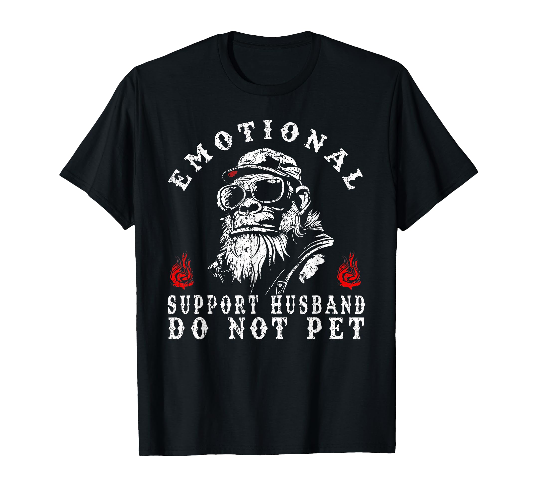 Emotional Support Husband Do Not Pet T-Shirt - Unique Graphic for Adults - T-Shirt, Sweatshirt, Hoodie
