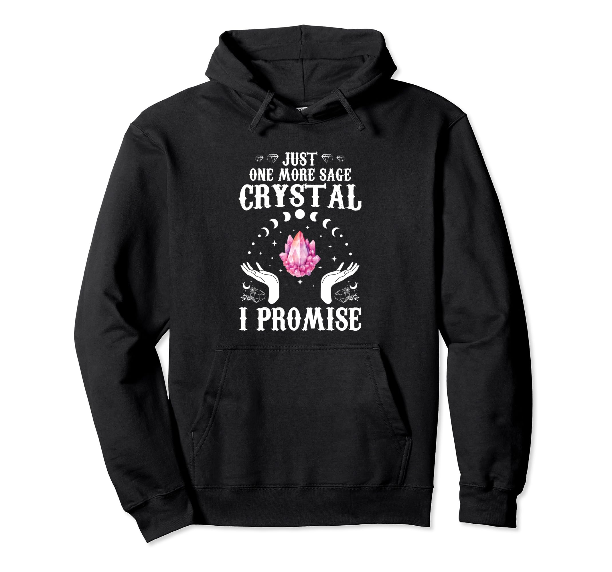 Funny Gemstone Chakra Healer Spiritual Hoodie - Graphic Print Unisex - T-Shirt, Sweatshirt, Hoodie