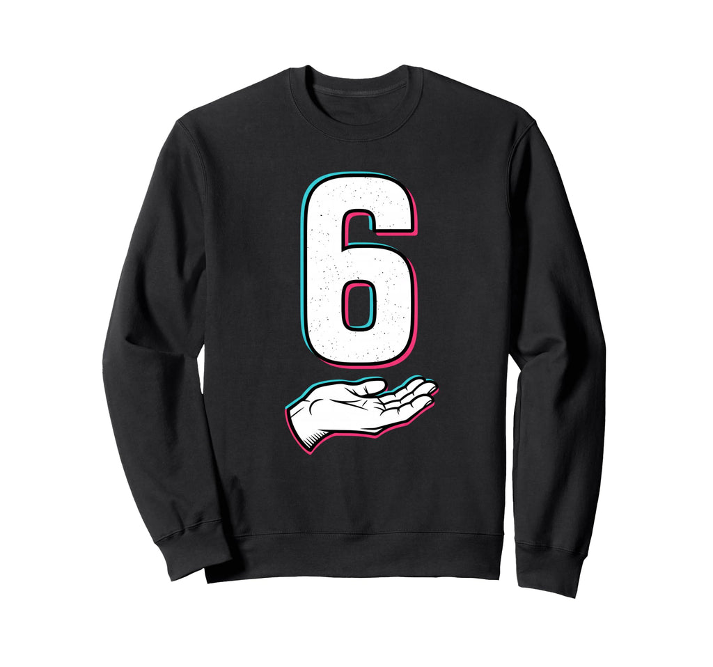 Fine Arts 6 Illustration Numeral Sweatshirt - Graphic Print Men Women - T-Shirt, Sweatshirt, Hoodie