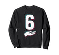 Fine Arts 6 Illustration Numeral Sweatshirt - Graphic Print Men Women - T-Shirt, Sweatshirt, Hoodie