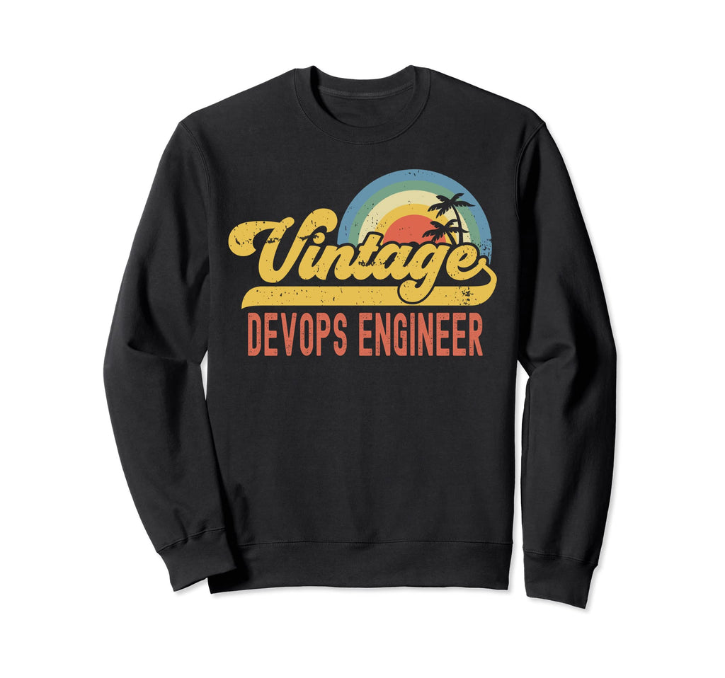 Devops Engineer Sunset Profession Job Sweatshirt - Novelty Apparel Unisex - T-Shirt, Sweatshirt, Hoodie