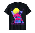 Vaporwave Dolphins 80S Aesthetic T-Shirt - Casual Everyday Wear Unisex - T-Shirt, Sweatshirt, Hoodie