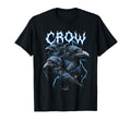Crow 90S Heavy Metal Crow Bird Lover Raven T-Shirt - Unique Graphic Unisex - T-Shirt, Sweatshirt, Hoodie