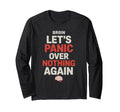 Brain Lets Panic Over Nothing Again T-Shirt - Graphic Print for Adults - T-Shirt, Sweatshirt, Hoodie