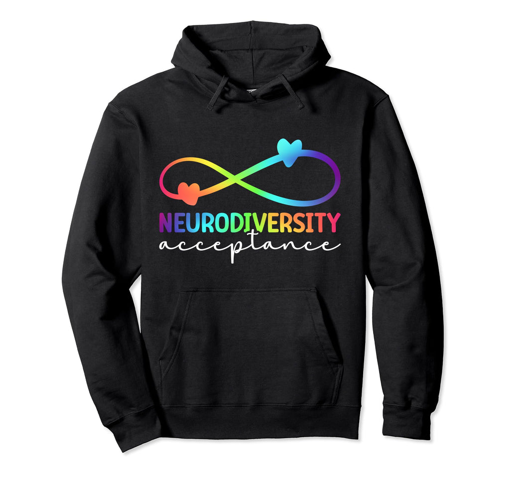Neurodiversity Acceptance Neurodivergent Hoodie - Graphic Print for Adults - T-Shirt, Sweatshirt, Hoodie