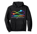 Neurodiversity Acceptance Neurodivergent Hoodie - Graphic Print for Adults - T-Shirt, Sweatshirt, Hoodie