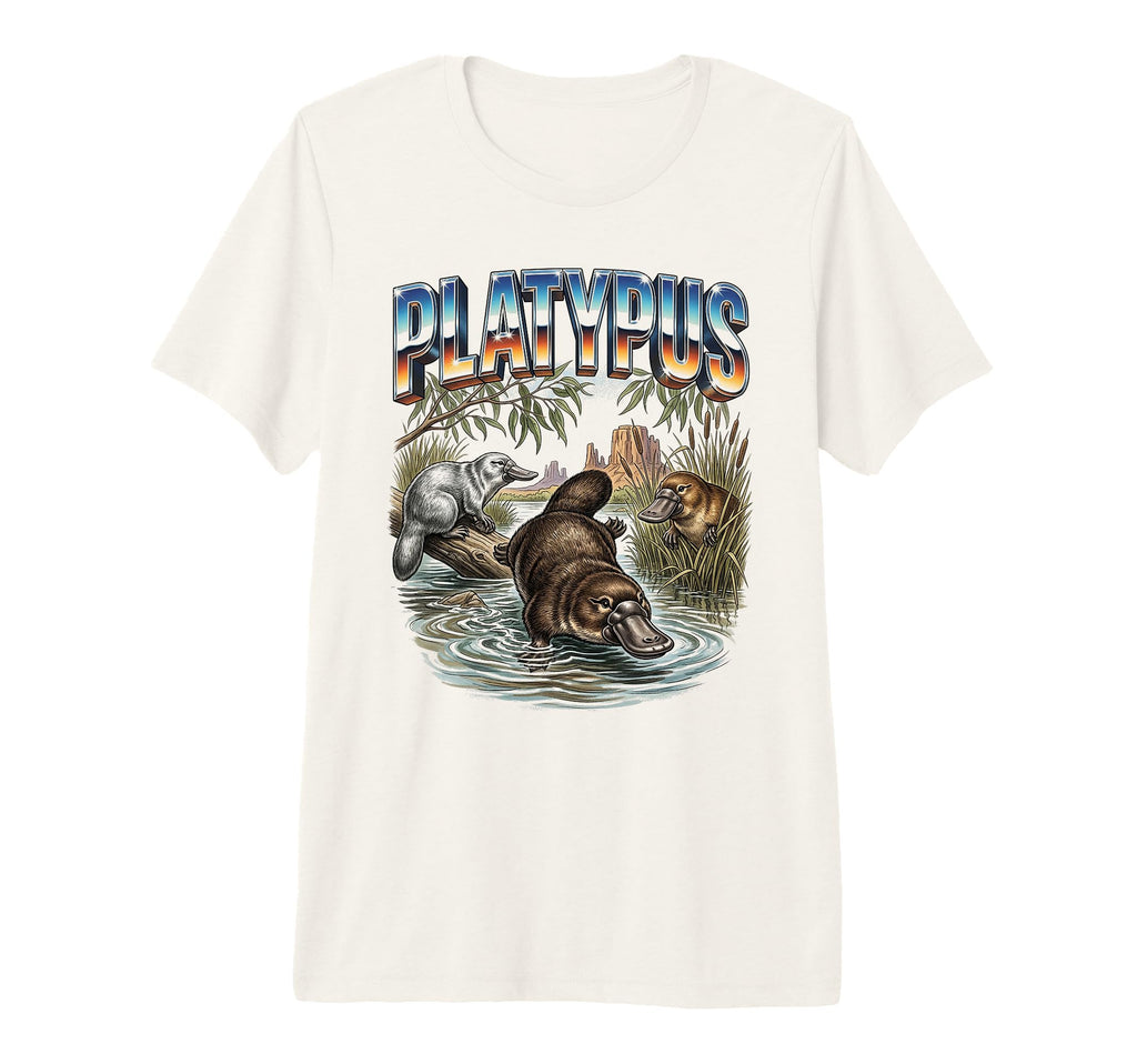 Platypus 70S 90S Platypus Animal T-Shirt - Casual Everyday Wear Unisex - T-Shirt, Sweatshirt, Hoodie