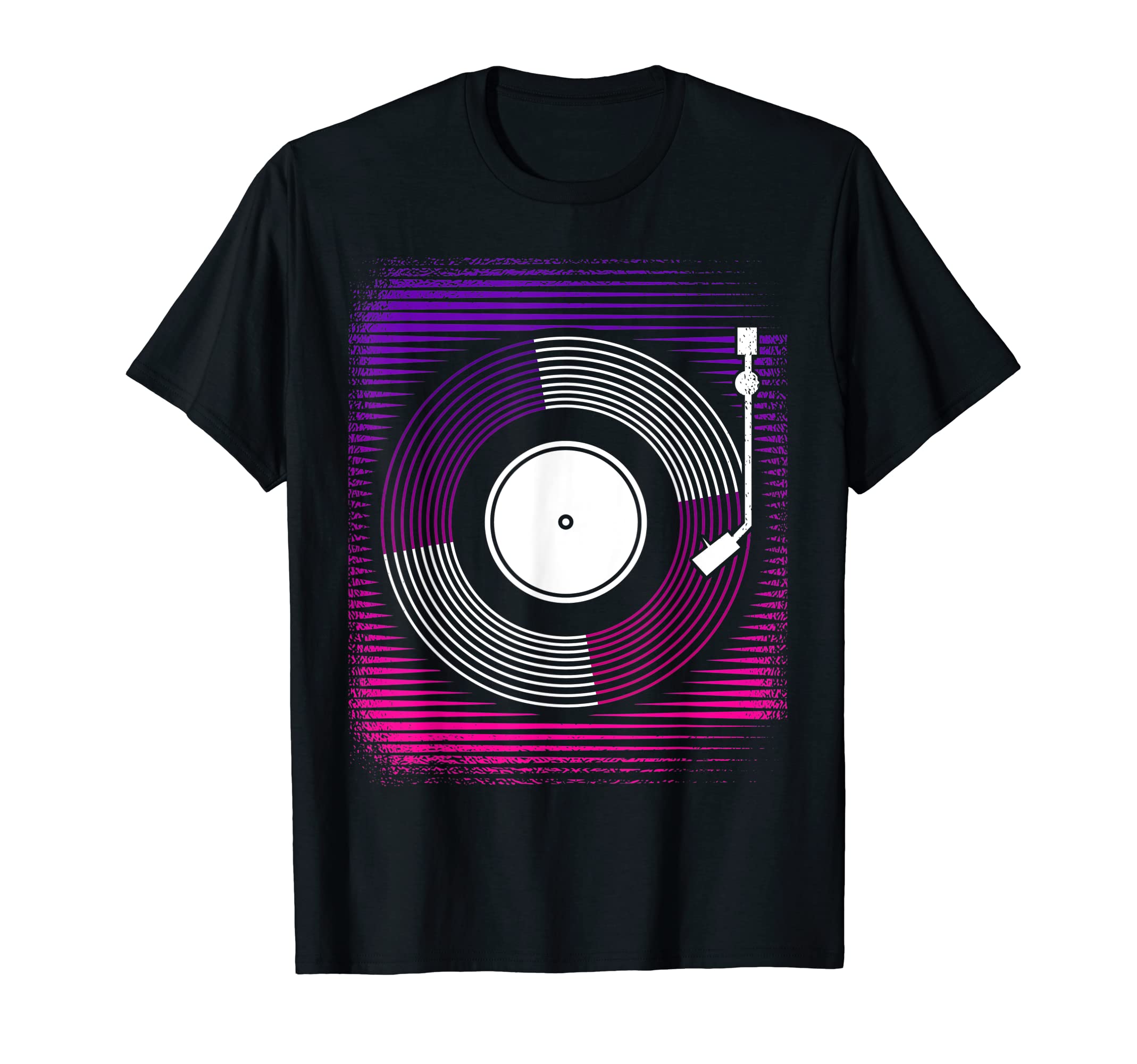Vinyl Record Player Music Producer Dj T-Shirt - Custom Art Print Unisex - T-Shirt, Sweatshirt, Hoodie