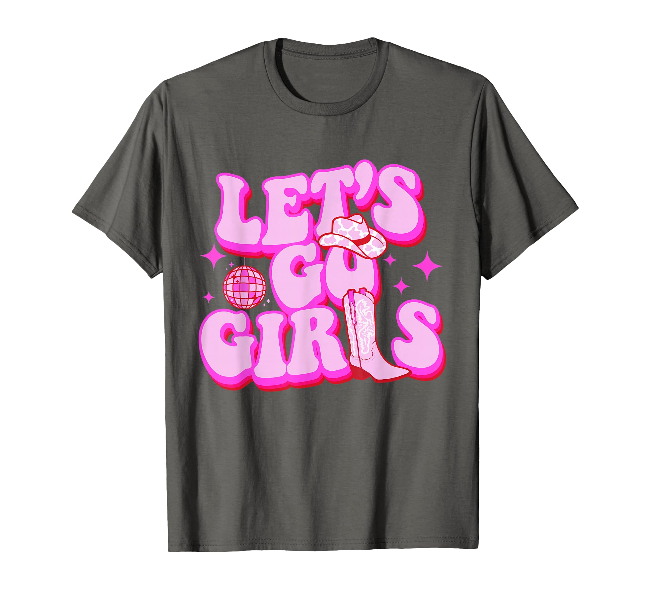 Lets Go Cowgirls Leopard Hat Boots T-Shirt - Streetwear Style Men Women - T-Shirt, Sweatshirt, Hoodie