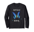Anti Social Butterfly T-Shirt - Streetwear Style Men Women - T-Shirt, Sweatshirt, Hoodie