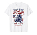Marco Island Florida Motorcycle Skull T-Shirt - Unique Graphic Men Women - T-Shirt, Sweatshirt, Hoodie